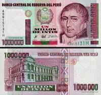 *1 000 000 Intis Peru 1990, P147R UNC - Kliknutím na obrázok zatvorte -
